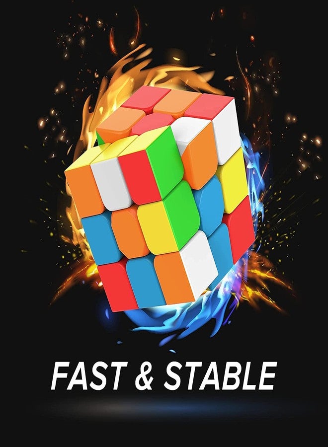 Glitzn Cube for Kids and Adults | Puzzle Games | Best Gift Option for Boys and Girls | Stickerless Rubiks Toys | Multi Color Sticker Less, Super Smooth (Multicolor) - Image 3